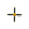 3pcs 4-Blade Propeller, Compatible with Volantexrc Brushless  P-51D  RC Plane