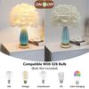 ZYLEIESENBAO Feather Table Lamp Creative White Feather Girl Lamp Bedside Prin...