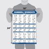 4 Pack: Dumbbell + Bodyweight + Kettlebell Workouts Poster Set + Dumbbell Exercise Playing Cards