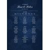 Canvas Wedding Seating Table Plan + Welcome Poster - With Hanging frame - Various Designs - A2+ (482x610mm) Large