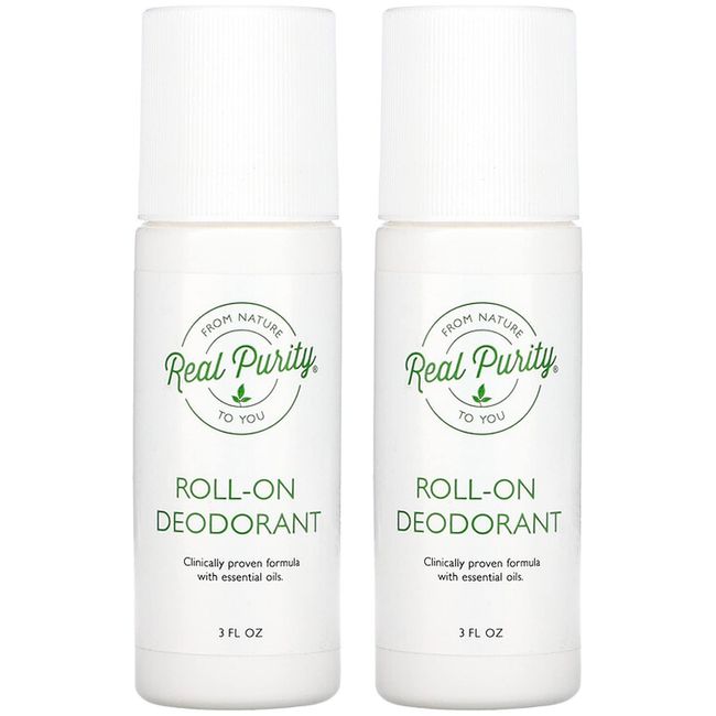 Roll-On Deodorant, 3 fl oz, Real Purity 
