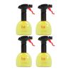 Evo Oil Sprayer Bottles Non Aerosol for Cooking Oils 4 Pack 8oz Yellow