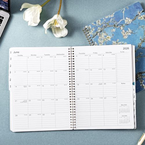 2026 Planner - Planner 2026, Weekly and Monthly Planner 2026, 2026 Calendar Planner, JAN 2026 - DEC 2026, 8.5" x 11", Ruled Daily Blocks, Major Holidays, Monthly Tabs, Inner Pocket, Perfect Organizer