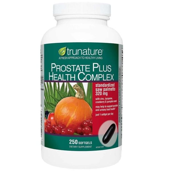 trunature PROSTATE PLUS HEALTH COMPLEX 250 Softgels *Saw Palmento with Zinc*