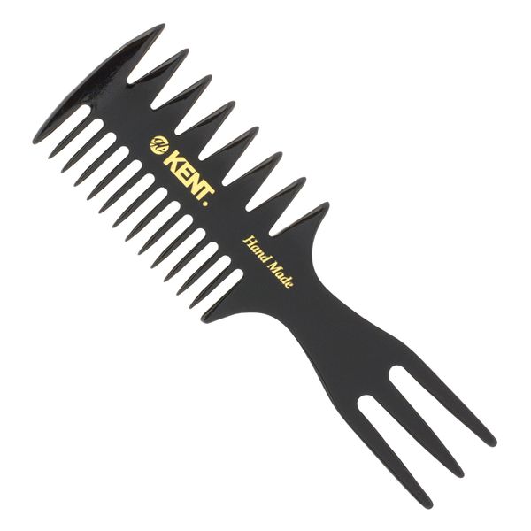 G.B.KENT Handmade Fishtail Hair Comb Mesh Comb British Royal 57T (Black Color)