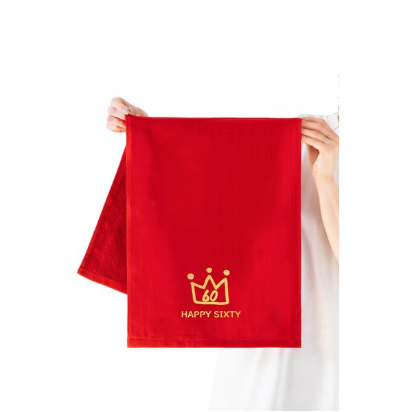 Towel Red Gauze (Thick) Crown 60%
