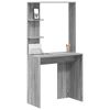 vidaXL Grey Computer Desk Grey Sonoma Wood Composite Compact