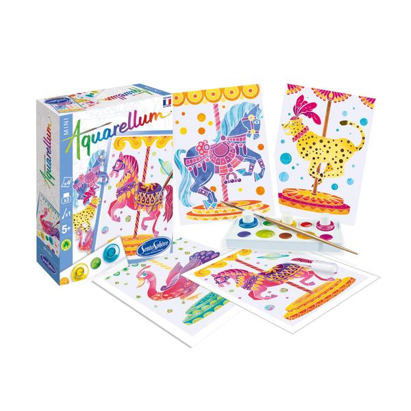 SentoSphere SEN6005 Aquarelle Magic Canvas Mini Horses
