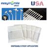 60pcs/box Easyinsmile Dental Micro Applicator Brush Disposable Sticky Bendable