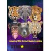 STAR CUTOUTS Chimpanzee Single Face Mask l Jungle Party