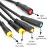 VGEBY Electric Bike Cable, 1 to 5 Electric Bicycle Waterproof Integrated Cable with Light Function for Waterproof Controller
