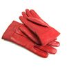 Ladies Leather Fully Lined Gloves (MEDIUM, RED)