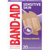 Band-Aid Sensitive Skin Adhesive Bandages, 20 Count