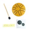 Worry-free Drum, Tongue Drum, Easy to Use, 6 Notes for Percussion Playing (Gold)