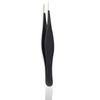 PRECISE CANADA 4.5" Eyebrow Tweezers Sharp Precision Tip Stainless Steel Beauty Tool Black