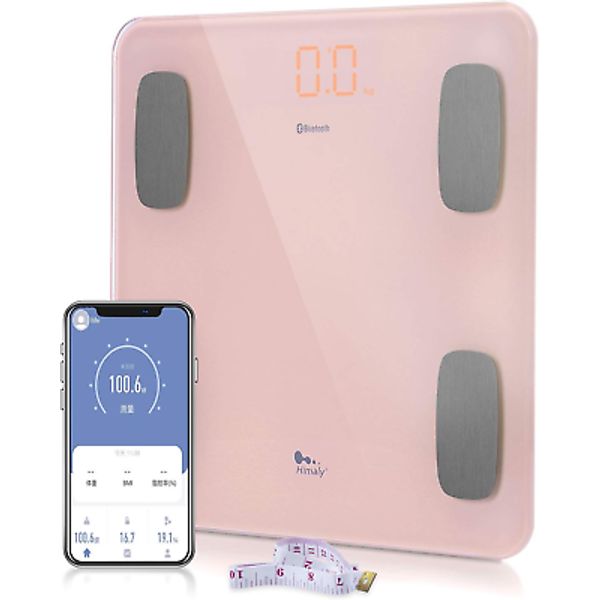 Body Fat Scale Smart BMI Scale Digital Bathroom Wireless Weight Scale, Body Comp