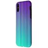 Cool Abstract Pretty Purple & Blue Stripe Effect Case for iPhone X/XS