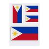 4 x 'The Philippines Flag' Temporary Tattoos (TO00014787)
