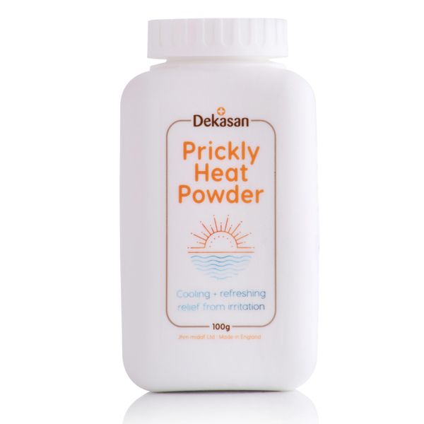 Dekasan Prickly Heat Body Powder for Relief from Prickly Heat, Milaria, Heat Rash