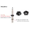 BESNIN Bike Vacuum Tire Valve Nut 2pcs Bicycle nut+1pcs Multi-Function Wrench Tool Kit