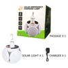 Solar LED Torch Foldable Lantern Night Light Outdoor Camping Lamp Emergency US