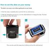 MaxMark Office Self Inking Date Stamp with Phrase Scanned - 2 Color Blue/Red Ink