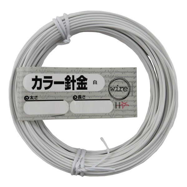 DAIDOHANT 10155929 Wire [Vinyl Coating] Color Wire White (White) [Thickness] #18 (1.2 mm) x [Length] 66.6 ft (20 m)