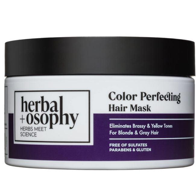 Herbalosophy Color Perfecting Hair Mask – Add Shine while Protecting Your Color – Salon-Quality Haircare with Natural, Healthy Ingredients. Vegan. Sulfate & Paraben Free. 8.5oz