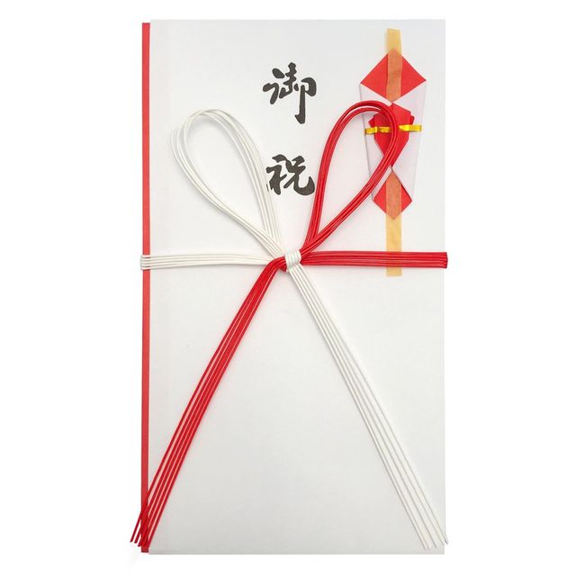 Akagi Ki 980281 Ceremony Bag, Red and White, 5 Pieces, Celebration Flower Knot, Pack of 5