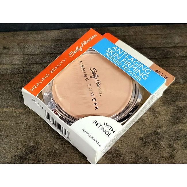 Sally Hansen Skin Firming Line Minimizing Pressed Powder NATURAL BEIGE ~ 8015-08