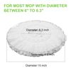 GIBTOOL 4 Pack Mop Head Replacement for Hurricane Spin Mop Replacement Head Microfiber Spin Mop Refills Easy Cleaning Round Shape Standard Size