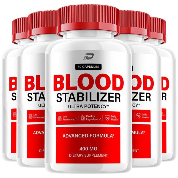 (5 Pack) Blood Stabilizer Capsules – BloodStabilizer, All Natural Glycogen
