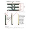 Avocet Mushroom Keep for Upvc Window Lock with Profile Packers ERKUNIM