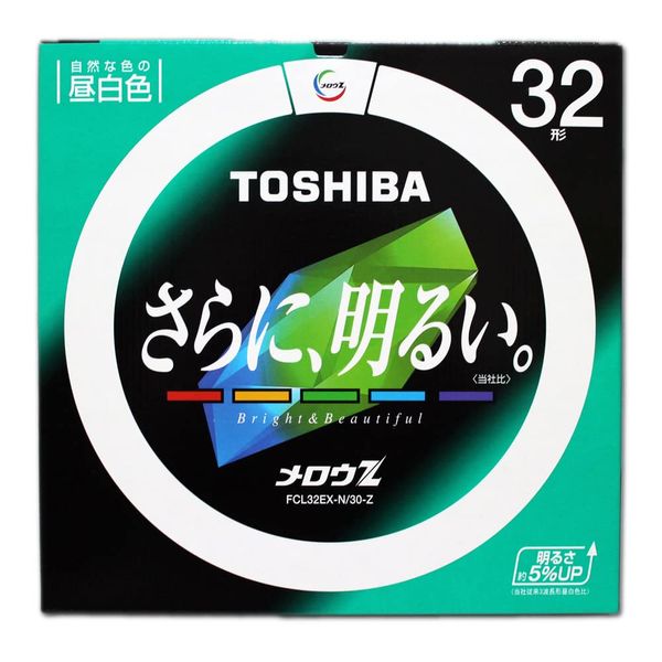 Toshiba FCL32EXN30Z(TO) 32 Shape Round Fluorescent Light Bulb (Daylight White) Merrow Z