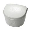 cup denture cleaning container with drainer tray