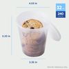 Karat 32oz PP Plastic Injection Molded Deli Containers & Lids - 240 sets