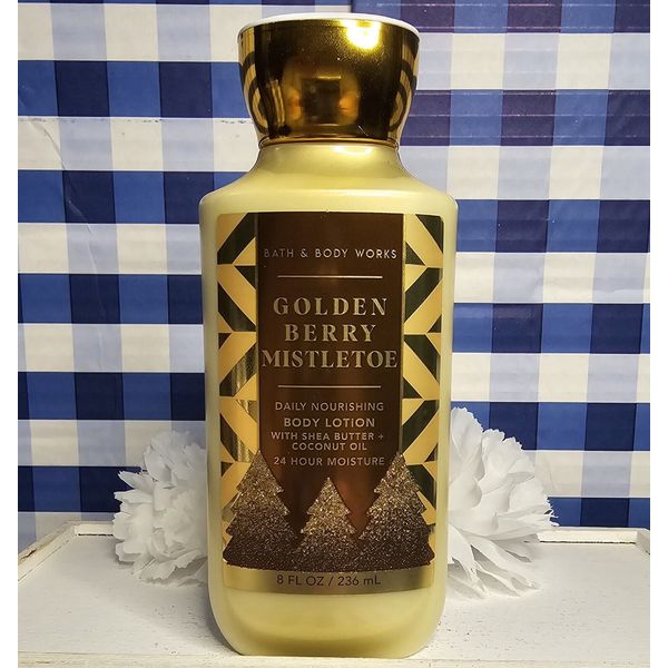 New Bath And Body Golden Berry Mistletoe Moisturizing Daily Body Lotion