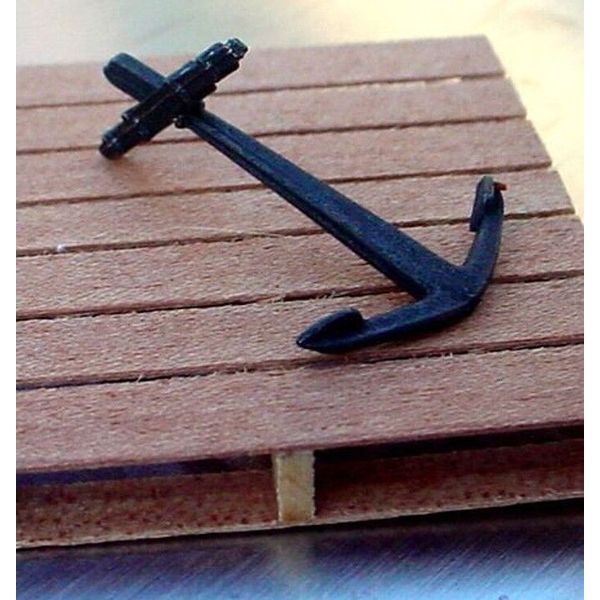 Boat Anchor Miniature w Drag Bar (S) 1/24 Scale G Scale Diorama Accessory Item