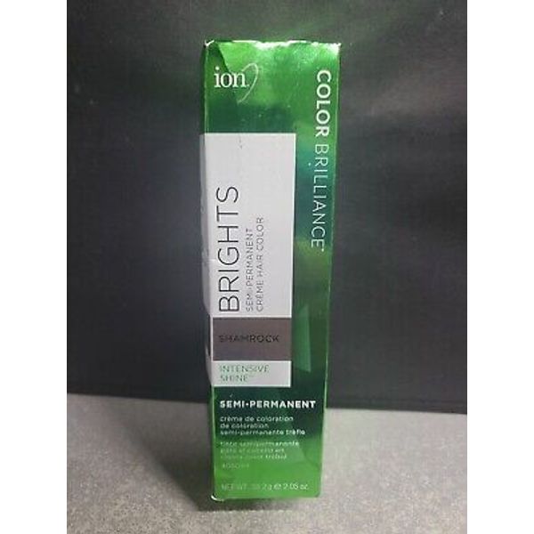 ION COLOR BRILLIANCE BRIGHTS Shamrock Semi-Permanent Creme Hair Color 2.05oz New