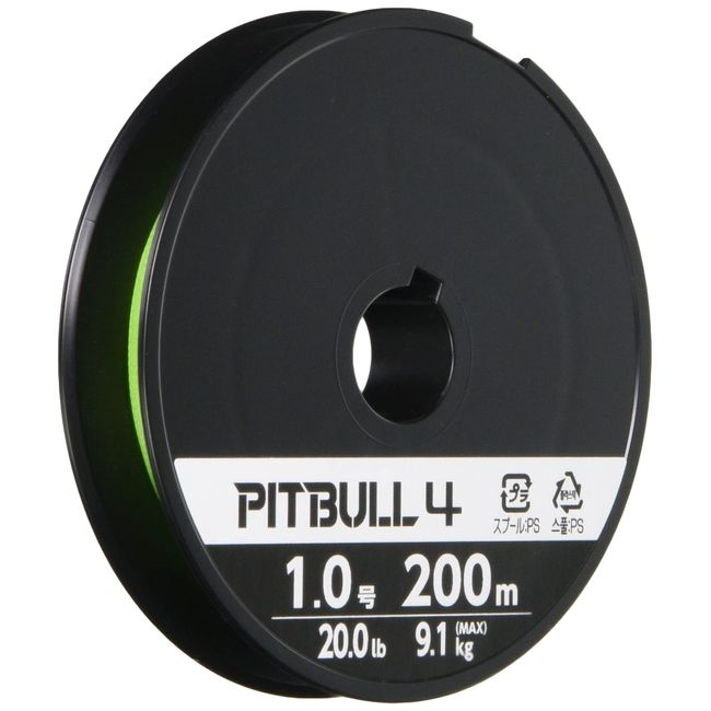 Shimano PL-M54R PE Pitbull Braided Line, 4-braid Type, 218.7 yd (200 m)