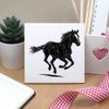 'Horse Running ' 108mm Square Ceramic Tile (TD00031369)