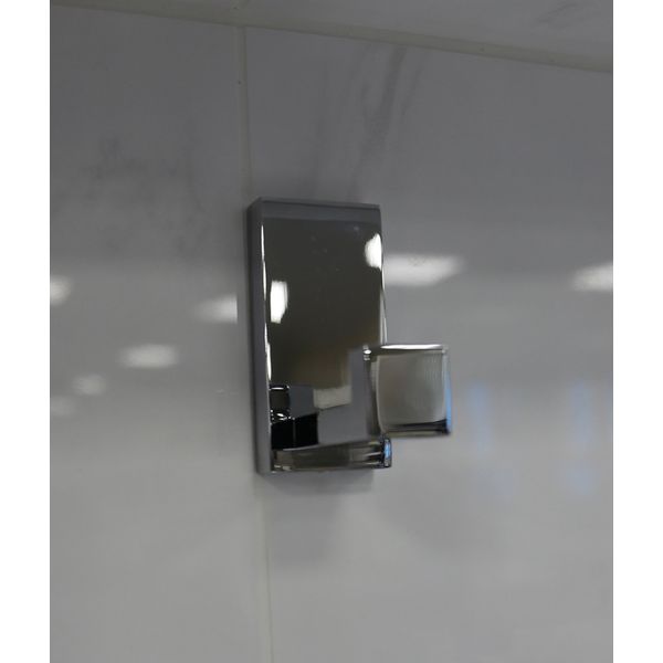 The Bath People Notley Chrome Towel Robe Hook Solid Brass Single