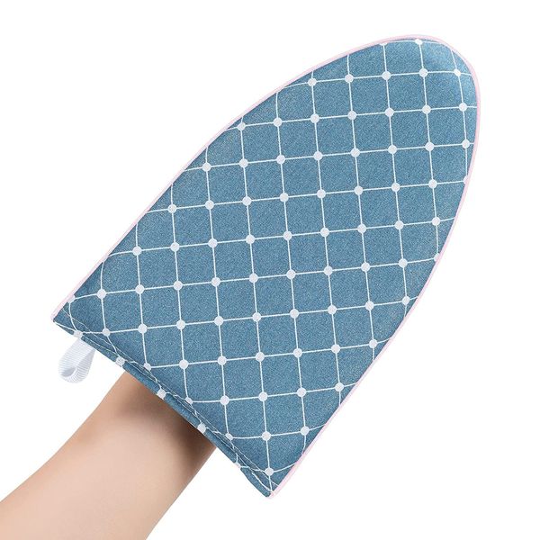 YIBOOOM Iron Mittens, Iron Robe, Heat Resistant, Ironing Boat, Handy, Gloves, Mini, Iron Accessories, Boat Shape, Steam Compatible, Mini Size, Portable, For Travel Business Trip and Home Use (Blue)