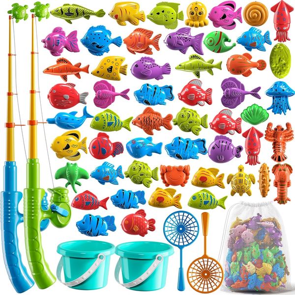 Magnetic Fishing Pool Toys Game for Kids Water Table Bathtub Kiddie Party Toys