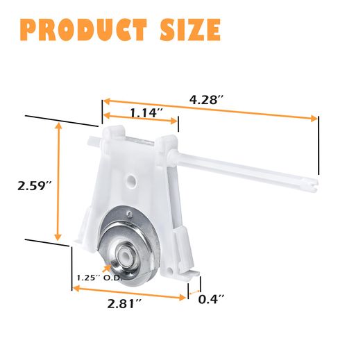 Lower Sliding Screen Door Rollers Replacement Kit Fit Andersen Part #1997310 (1991 to Present) with Adjustable Vertical Height and Durable Sliding Wheels, Sliding Screen Door Rollers - 2 Pack