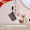 Medium Decorative Damage Free Adhesive Wall Hooks for Hanging Christmas Decorations, 2 Black Hooks and 4 Command Strips