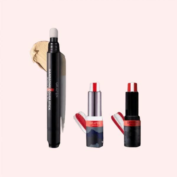 Graphene Handsome 2-piece set lip balm cover stick