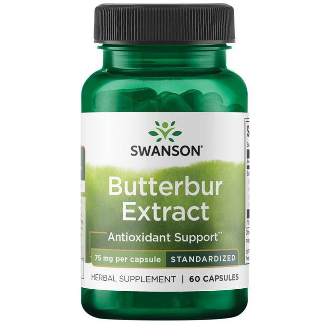 Swanson Butterbur Extract 75 mg 60 Capsules