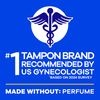 Tampax Pearl Tampons, with LeakGuard Braid, Regular Absorbency, Unscented, 50 Count