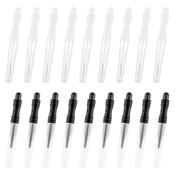 Thyonta 40PCS Delicate Eyelash Combing Brush Versatile Type I Interdental Cleaning Brush for Use on Dressing Tables and Washrooms（Black and White）